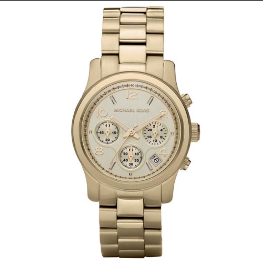 Gold Michael Kors Runway Watch